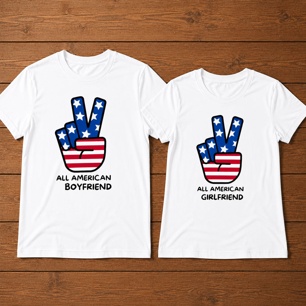 All American Boyfriend Girlfriend 4th Of July T-Shirt