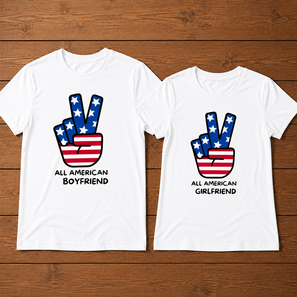 All American Boyfriend Girlfriend 4th Of July T-Shirt