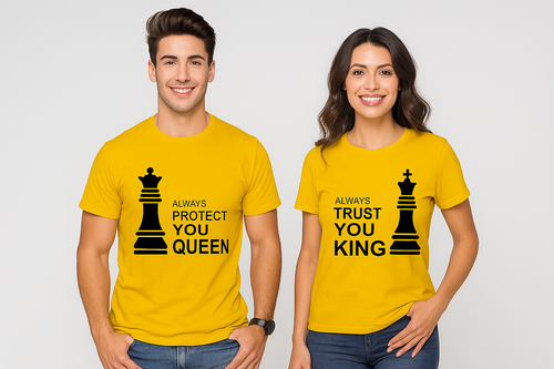 Always Protect You Queen,Always Trust You King Couple T Shirt