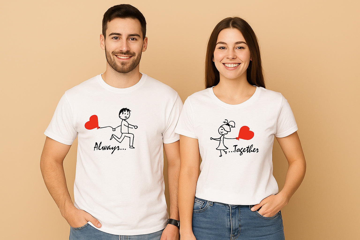 Always Together Couple T Shirt