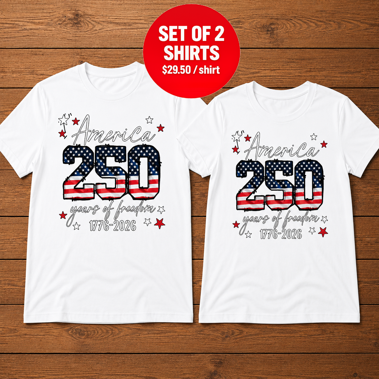 America 250 Years Of Freedom T-Shirt