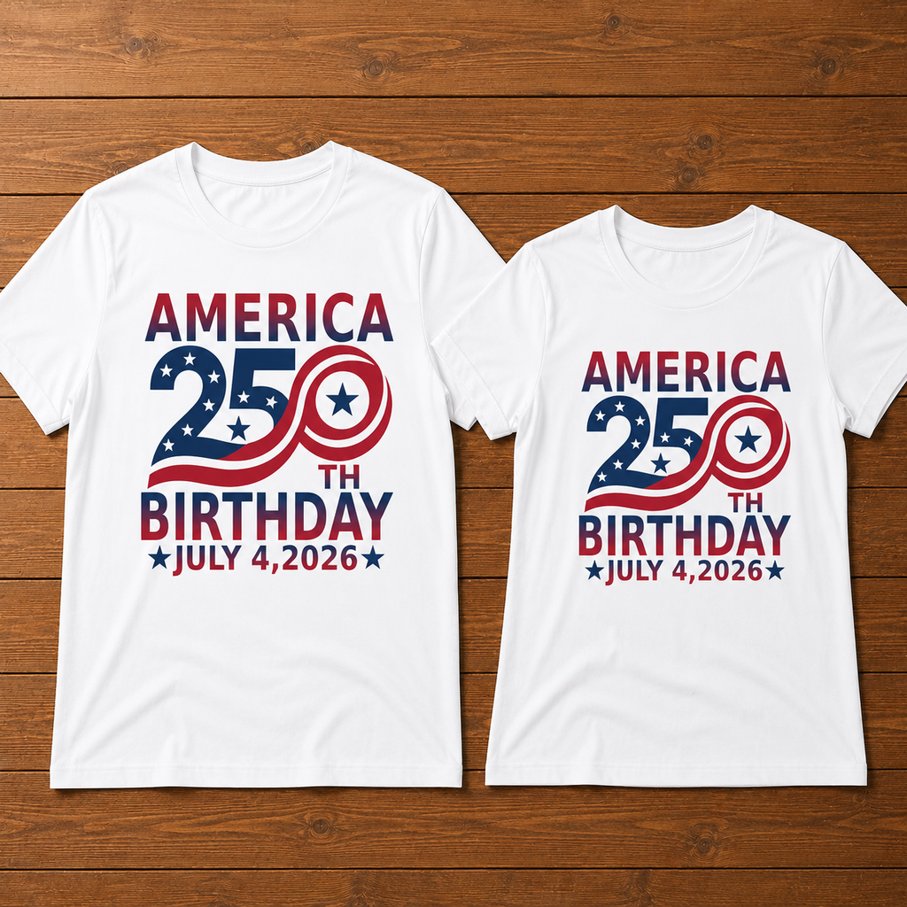 America 250th Birthday July 4 2026  T-Shirt
