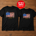 American Flag Distressed 4th of July T-Shirt
