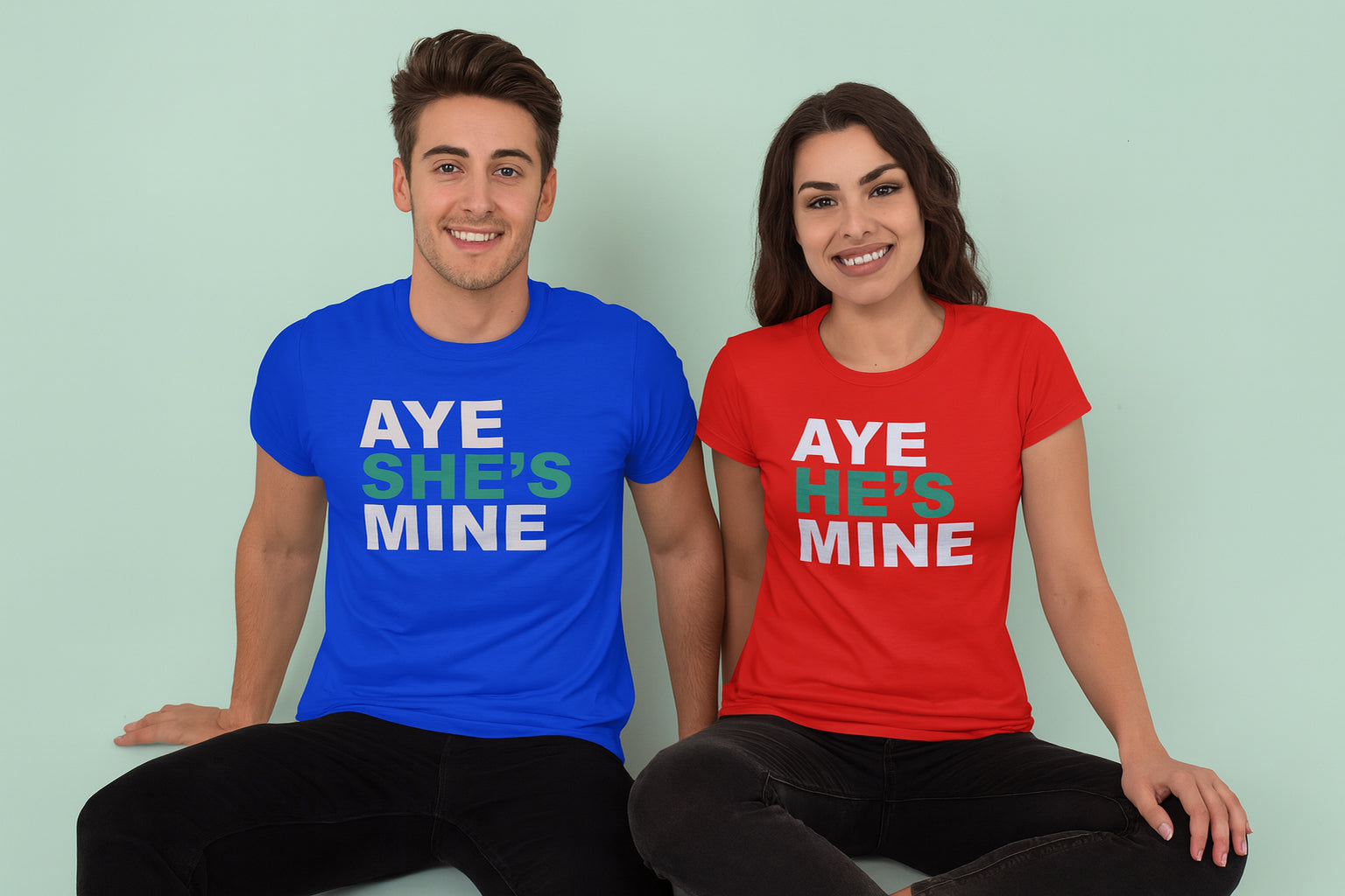Aye She's Mine He's Mine Couple T Shirt