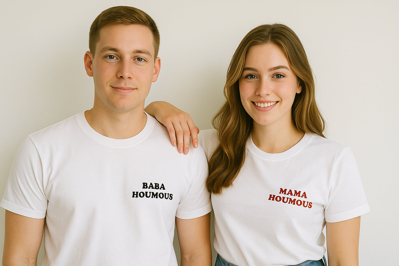 Baba And Mama Houmous Couple T Shirt