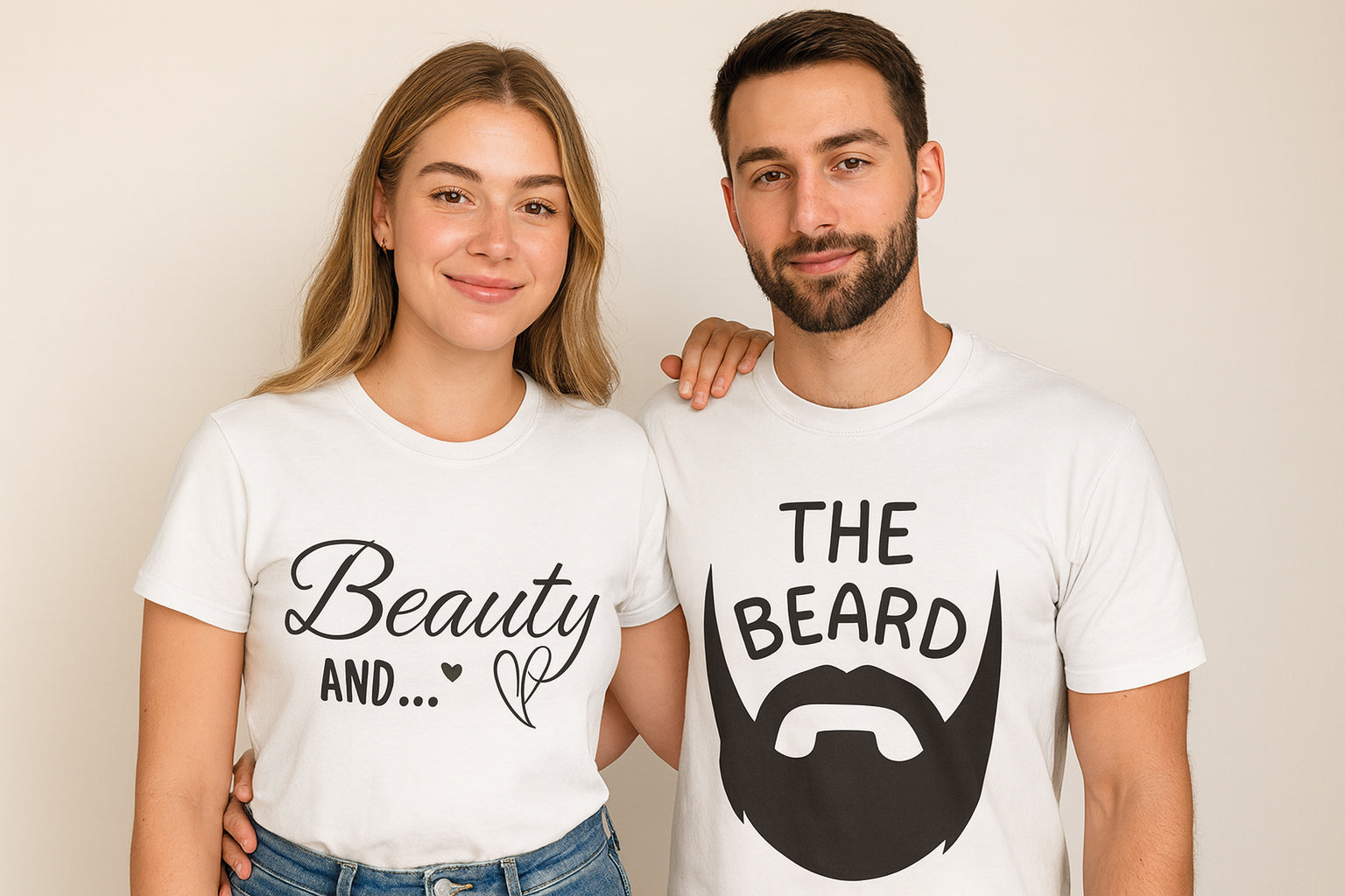 Beauty And The Beard Couple T-Shirt