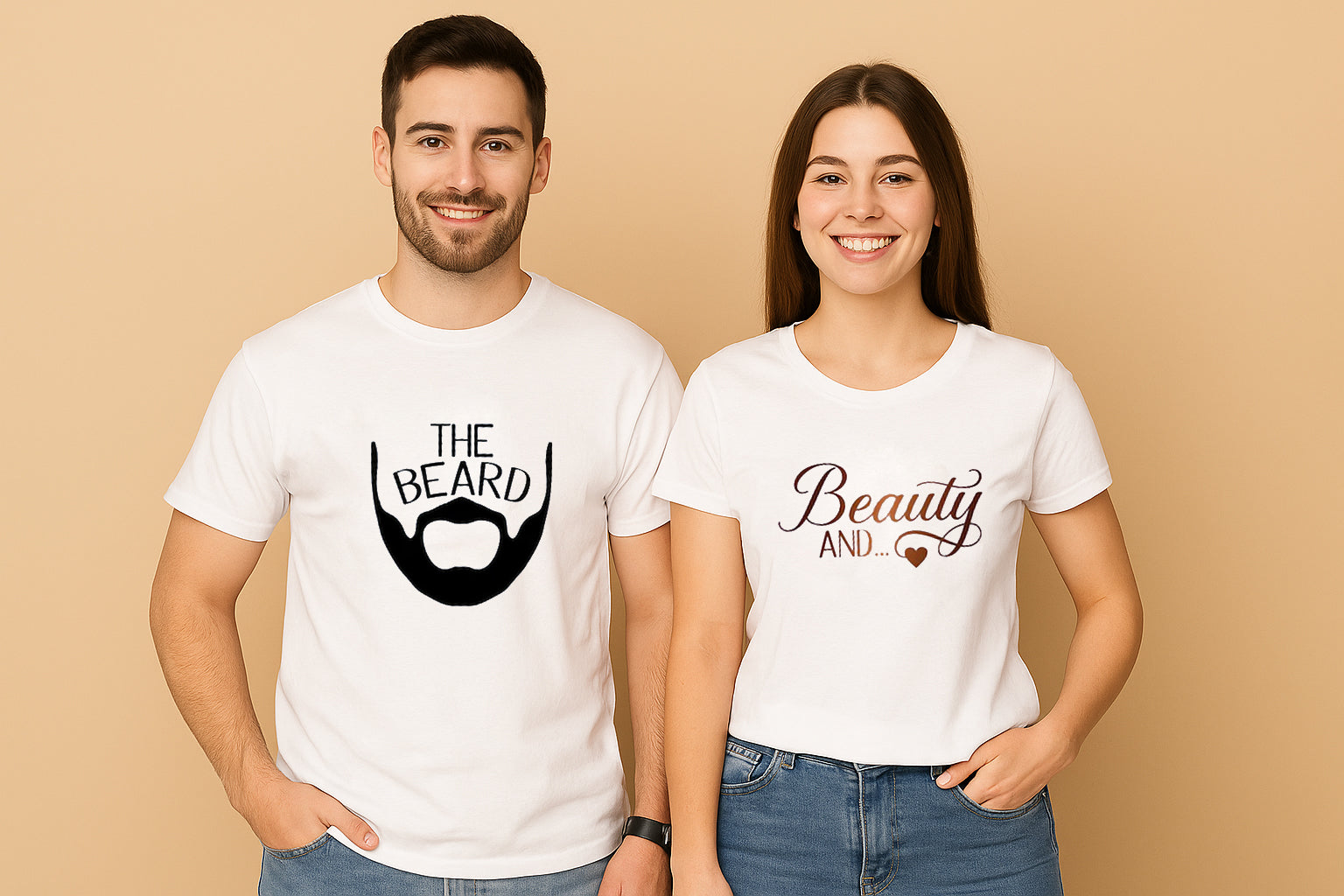 Beauty And The Beard Couple T Shirt