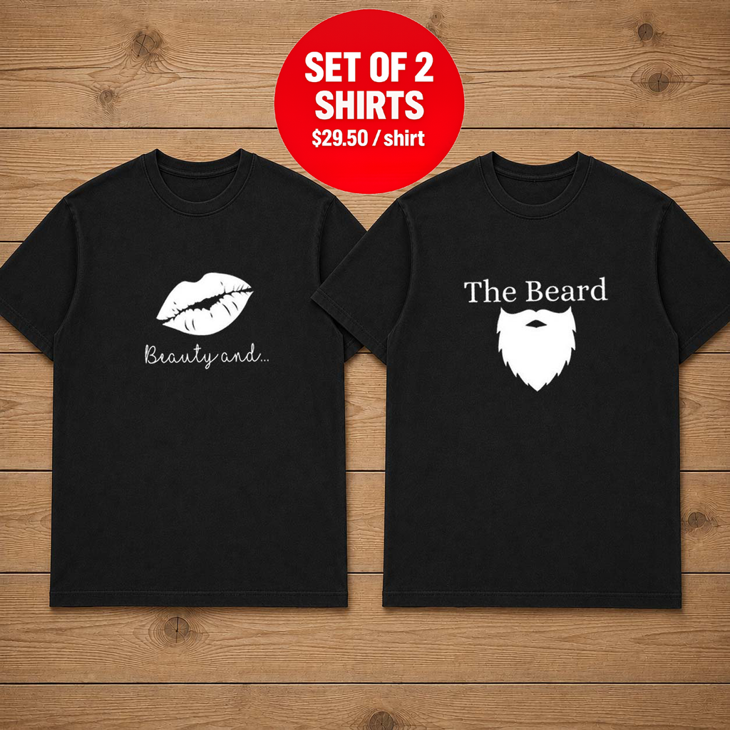 Beauty And The Beard Matching Couple T-Shirt