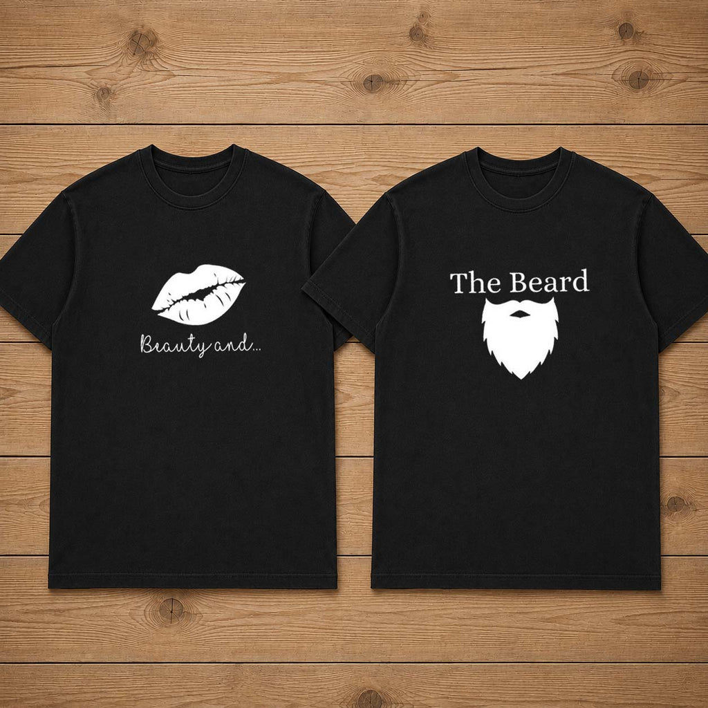 Beauty And The Beard Matching Couple T-Shirt
