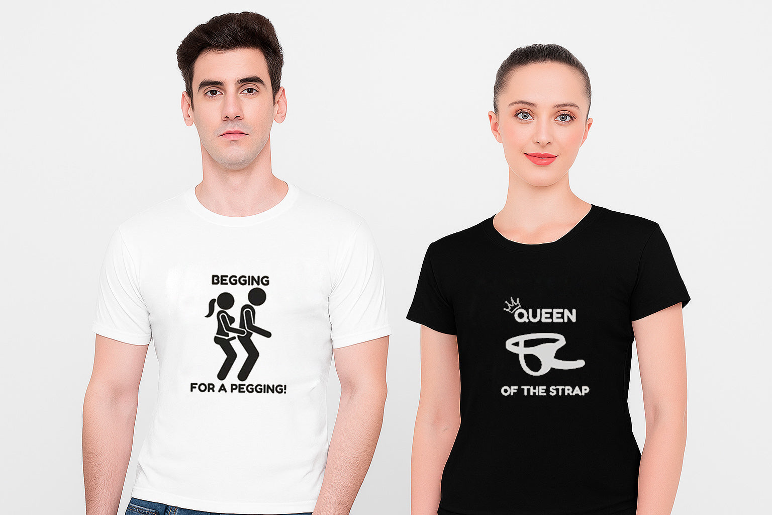 Begging For Pegging Couple T Shirt