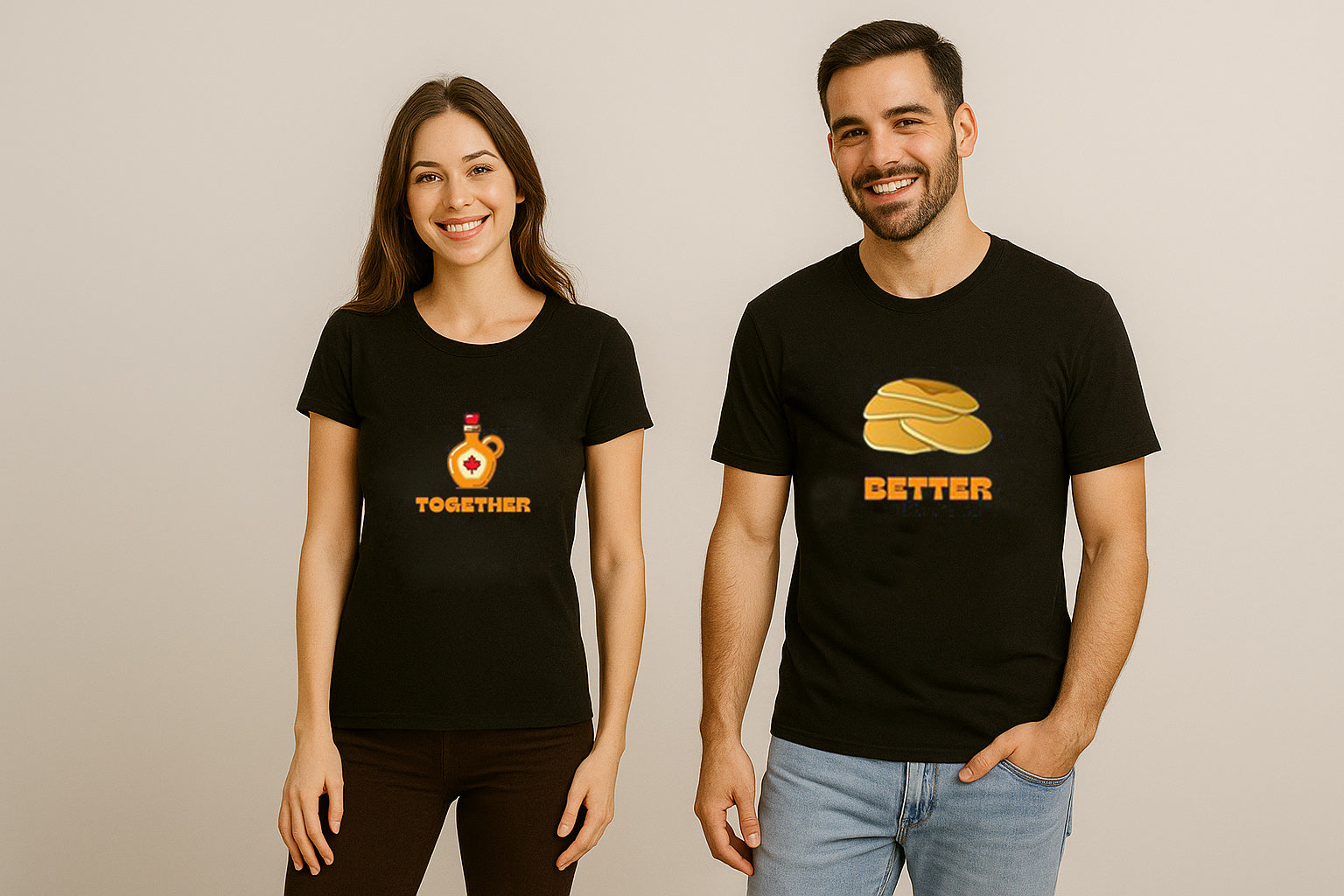 Better Together Food Couple T Shirt