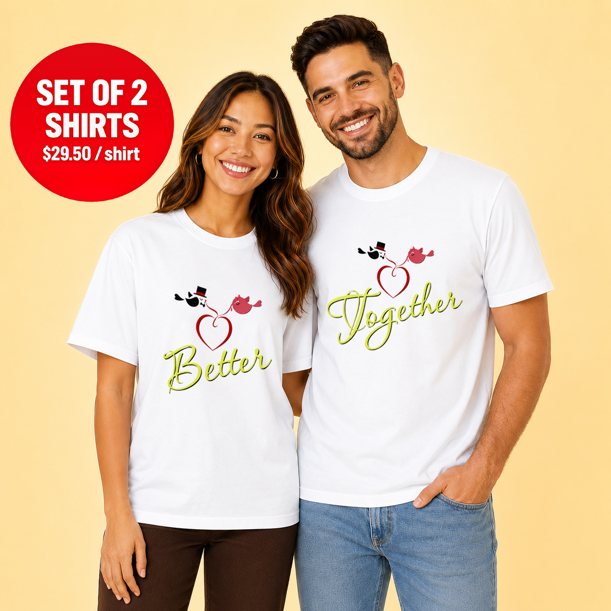 Better Together Couple T Shirt