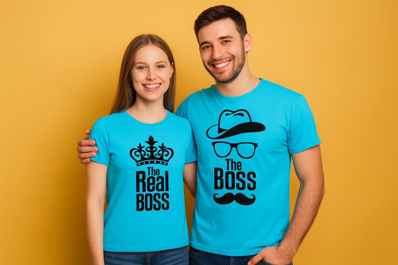 Boss Real Boss Couple T-Shirt