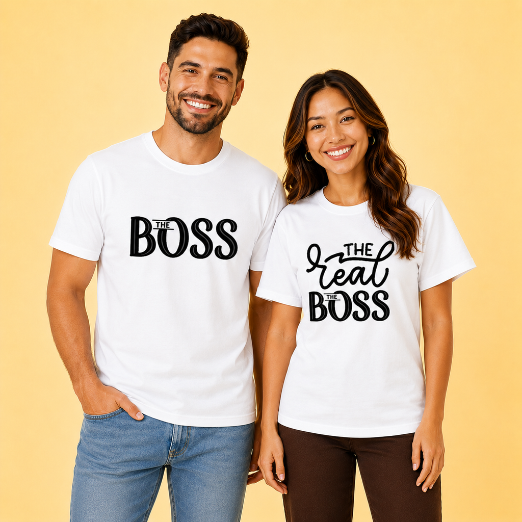 Boss And The Real Boss Couple T Shirt
