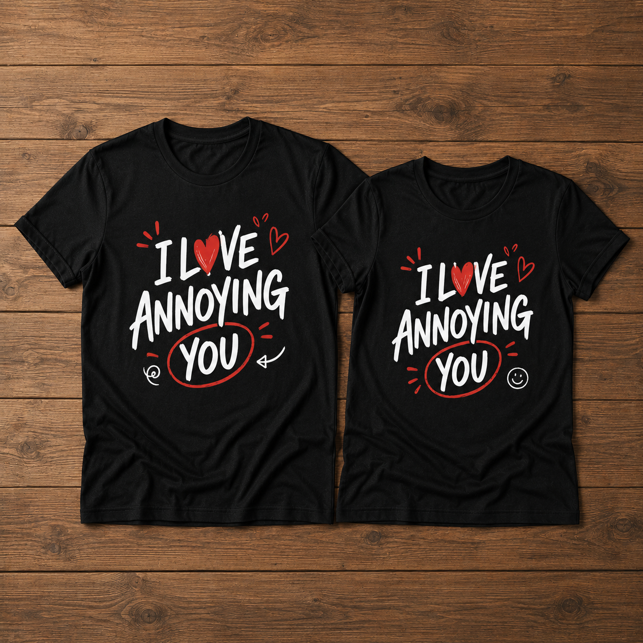 I Love Annoying You Matching Couple T-shirt