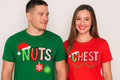 Chest Nuts Couples Christmas T Shirts