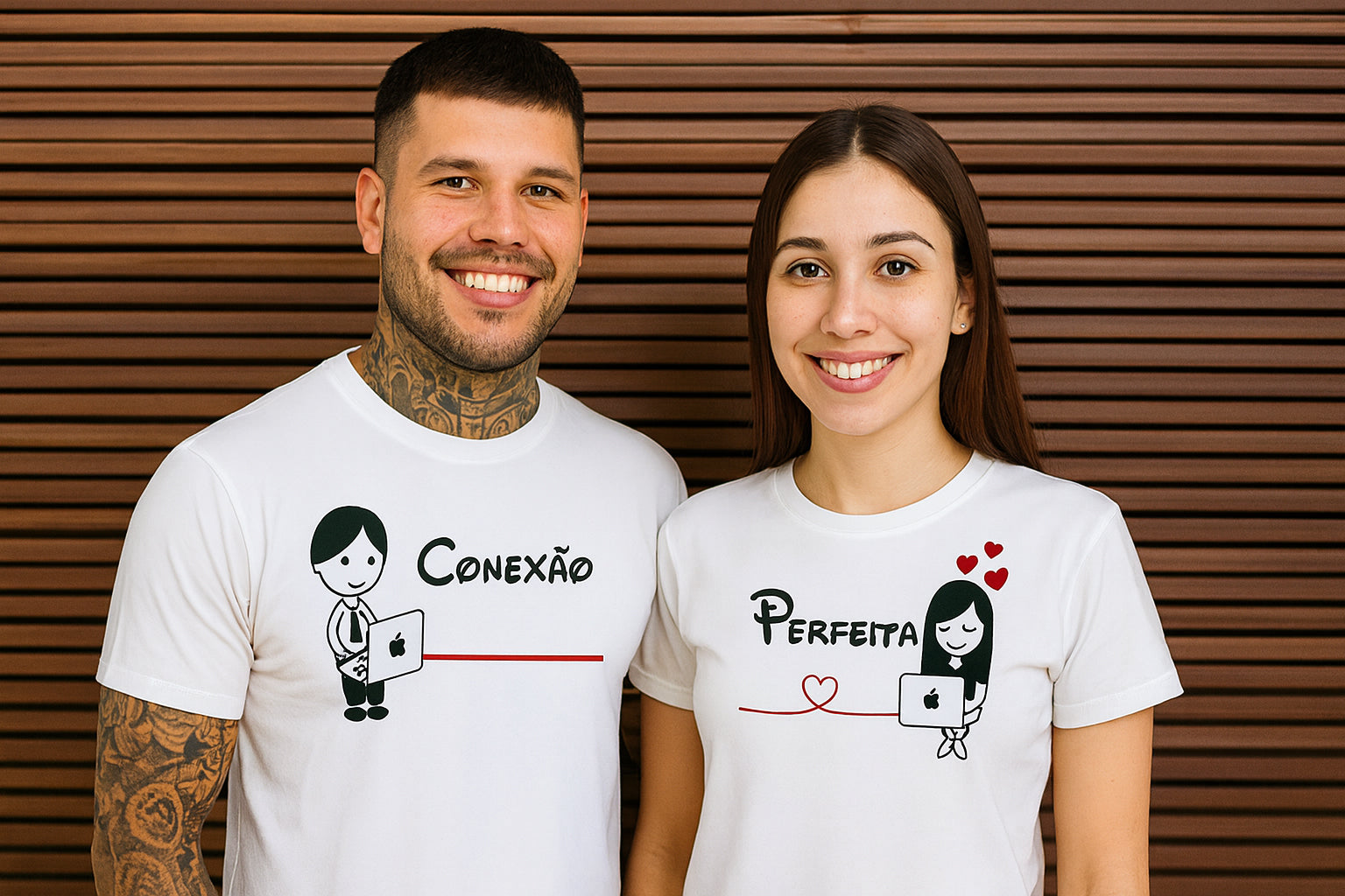 Conexao Perfeiya Couple T Shirt