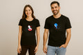Cool Graphics Captain Wonder Funny Couple T-shirt