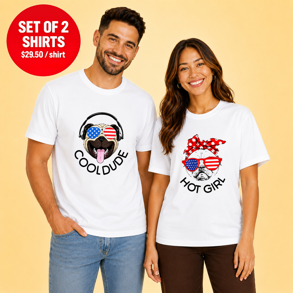 Cool dude Hot Girl Couple T Shirt
