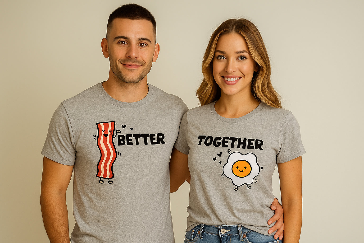 Couple Better Together Bacon and Egg Valentines Day T-Shirt