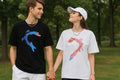 Couple Love Blue Red TShirt