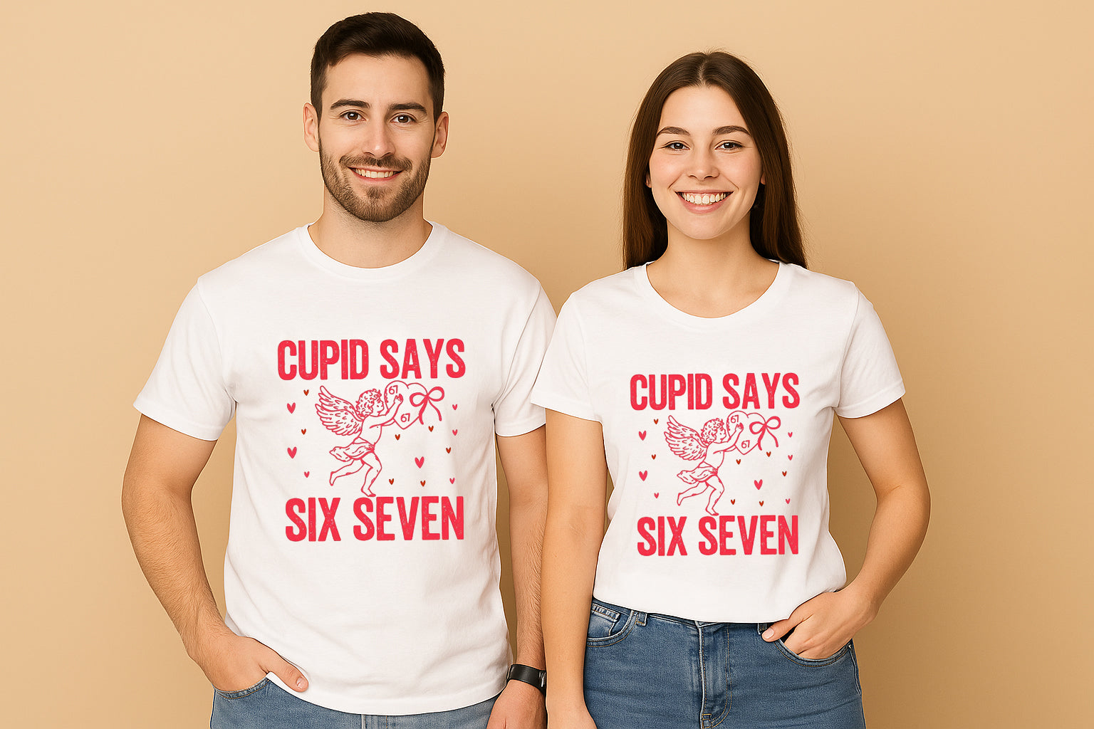 Cupid Says Six Seven Couple T Shirt