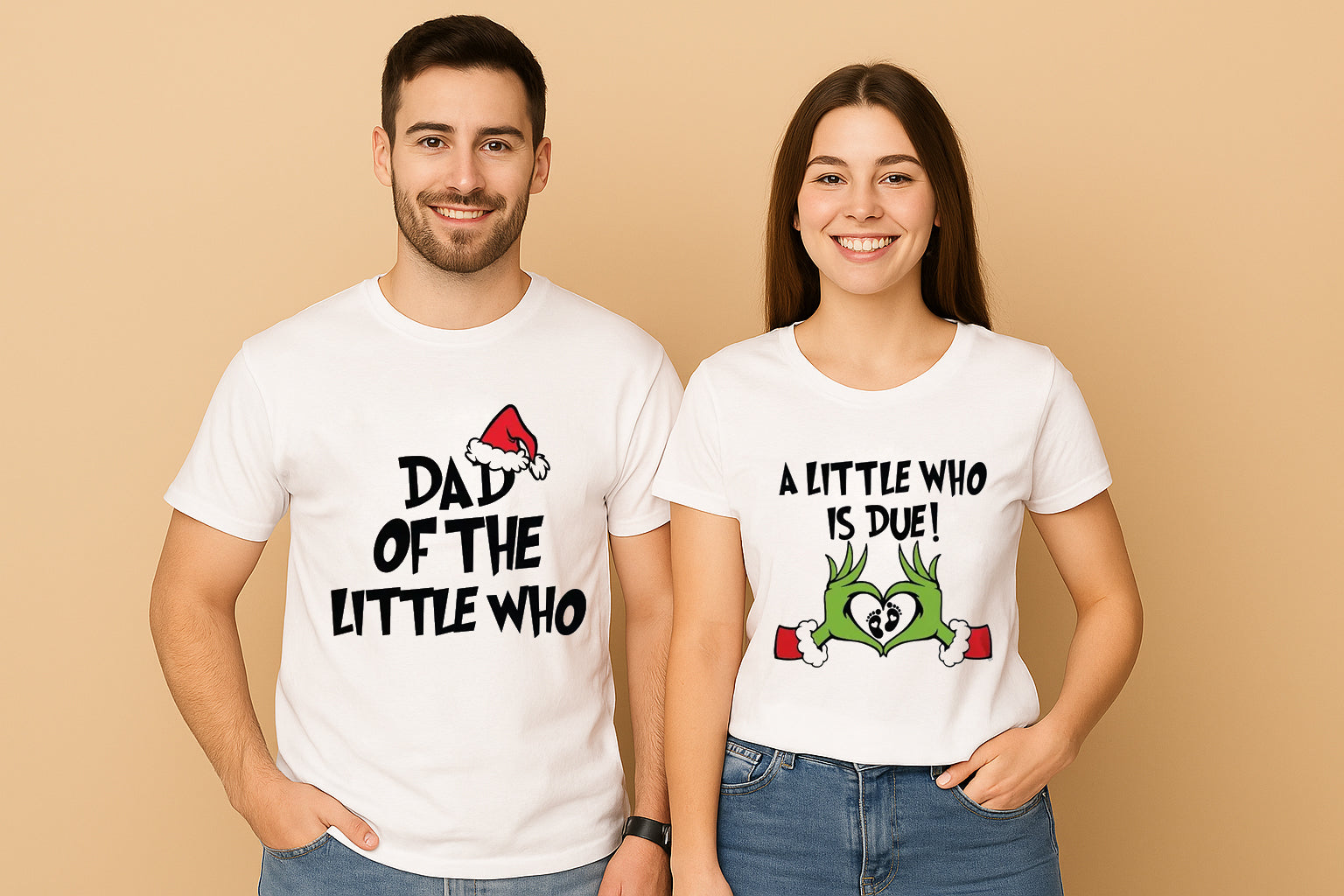 Dad Of The Little Who Grinch Couple T Shirt