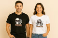 Dadster and Momster Matching Couple T-Shirt