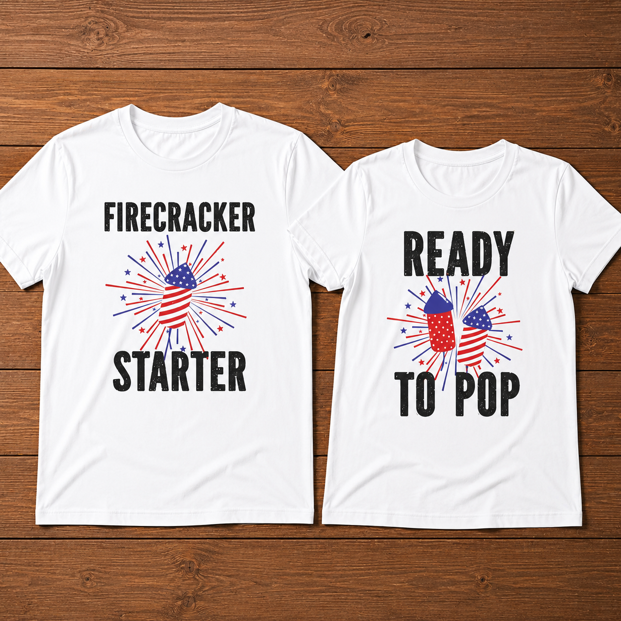 Firecracker Starter Ready To Pup Up Couple 4th Of July T-Shirt