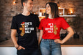 First Married Holiday He's My Better Half Couple T Shirt