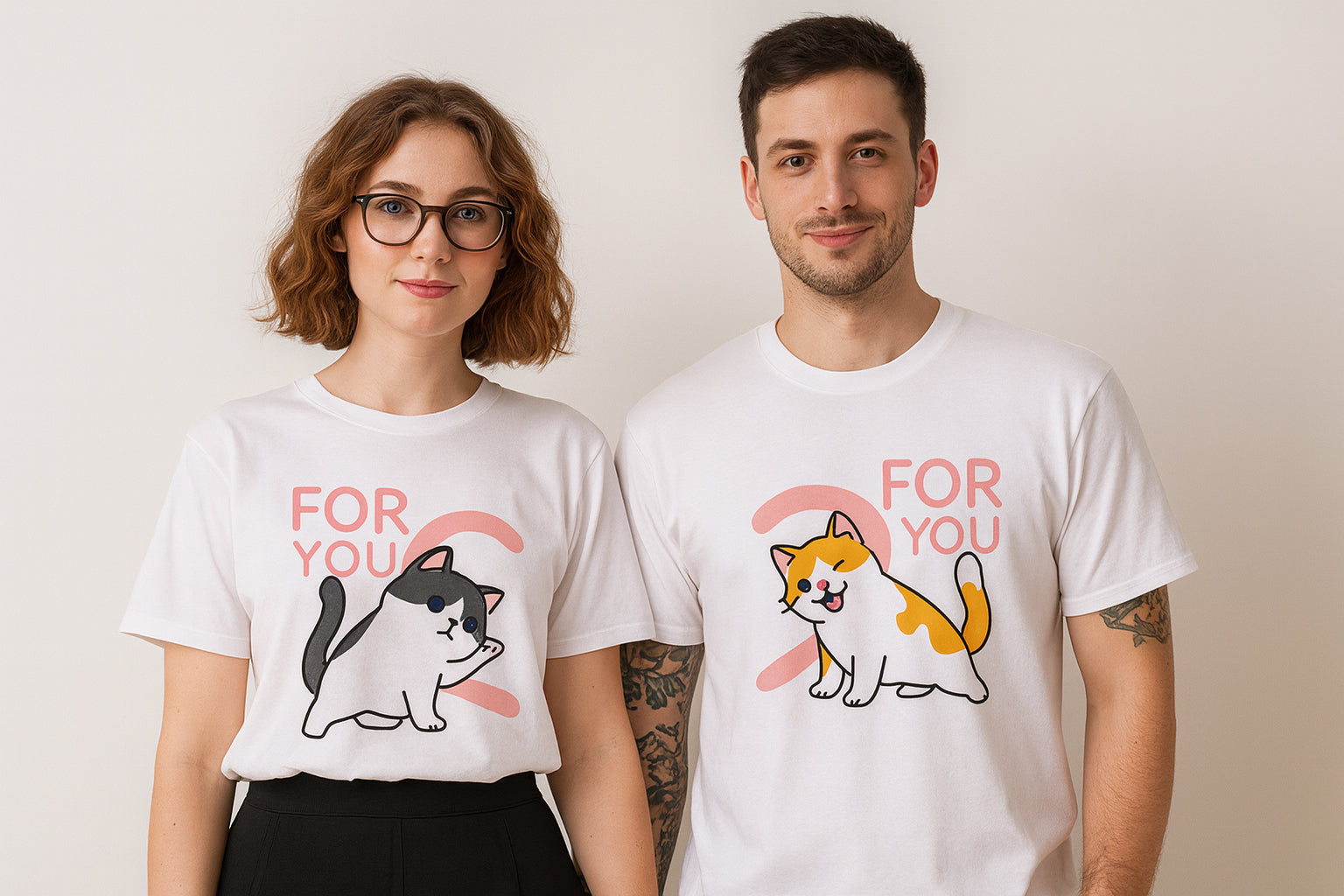 For You Animal Korean Couple T Shirt