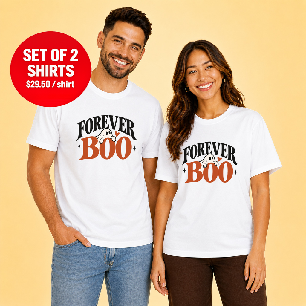 Forever Boo Halloween Couple T-Shirt