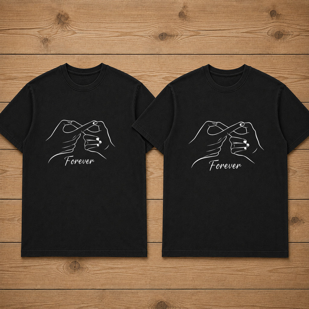 Forever Hand Sign Couple T Shirt