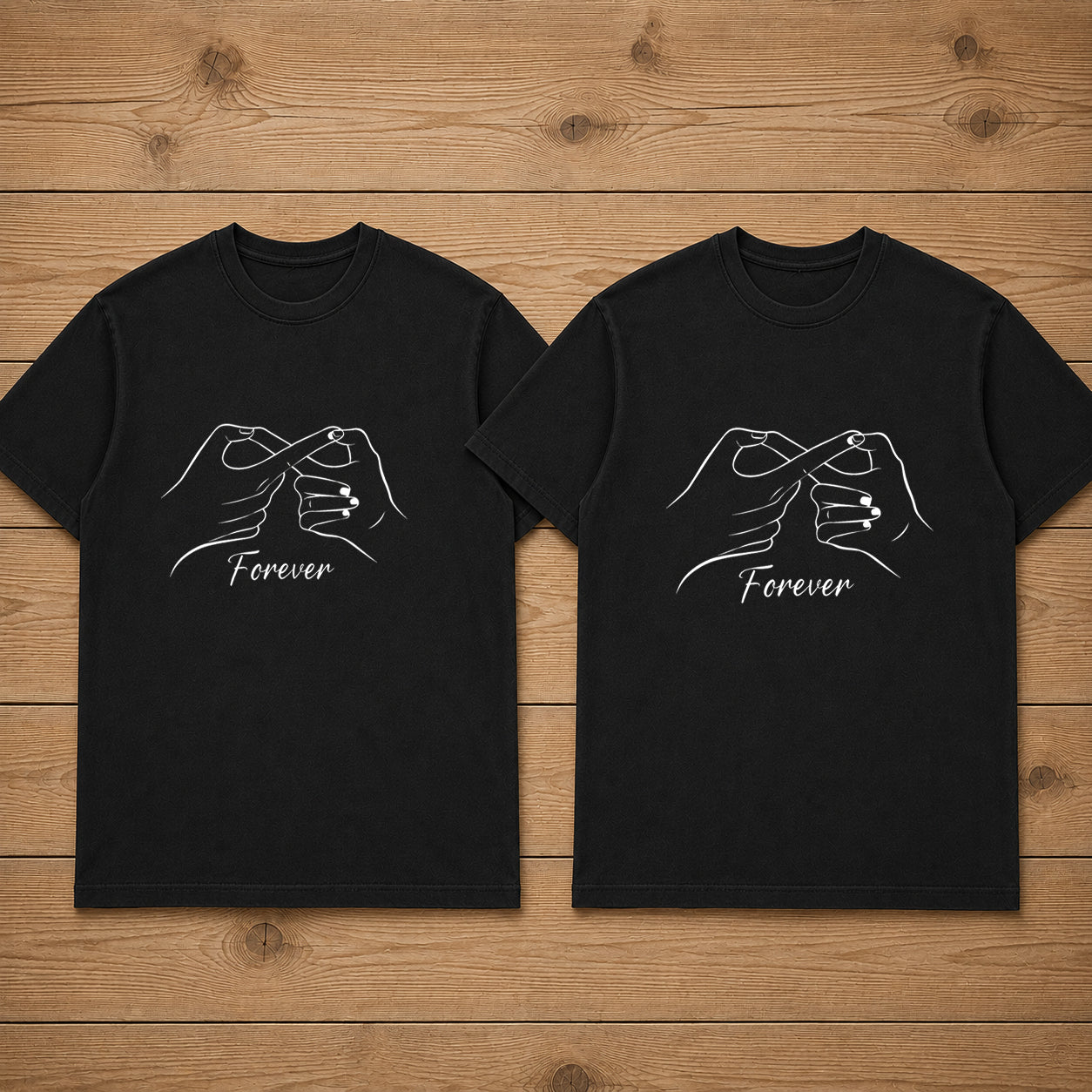 Forever Hand Sign Couple T Shirt