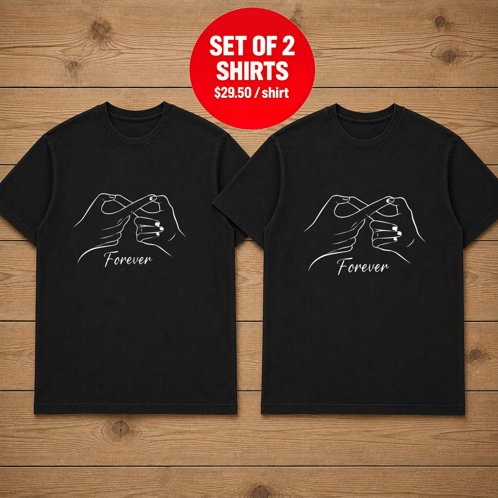 Forever Hand Sign Couple T Shirt