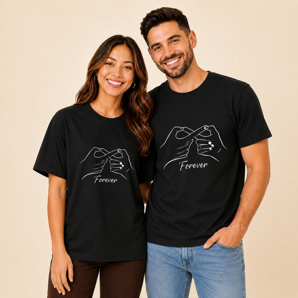 Forever Hand Sign Couple T Shirt