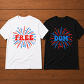Freedom 4th Of July Matching Couple T-Shirt