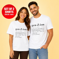 Gen Z Ism Discriptions Couple T Shirt
