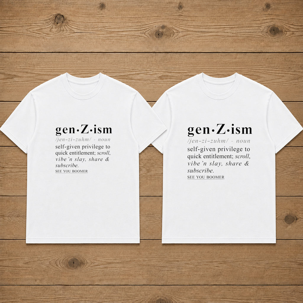 Gen Z Ism Discriptions Couple T Shirt