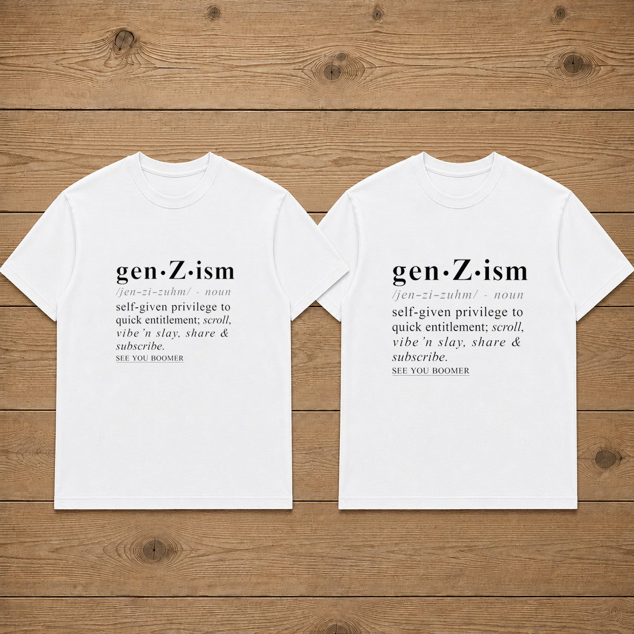 Gen Z Ism Discriptions Couple T Shirt