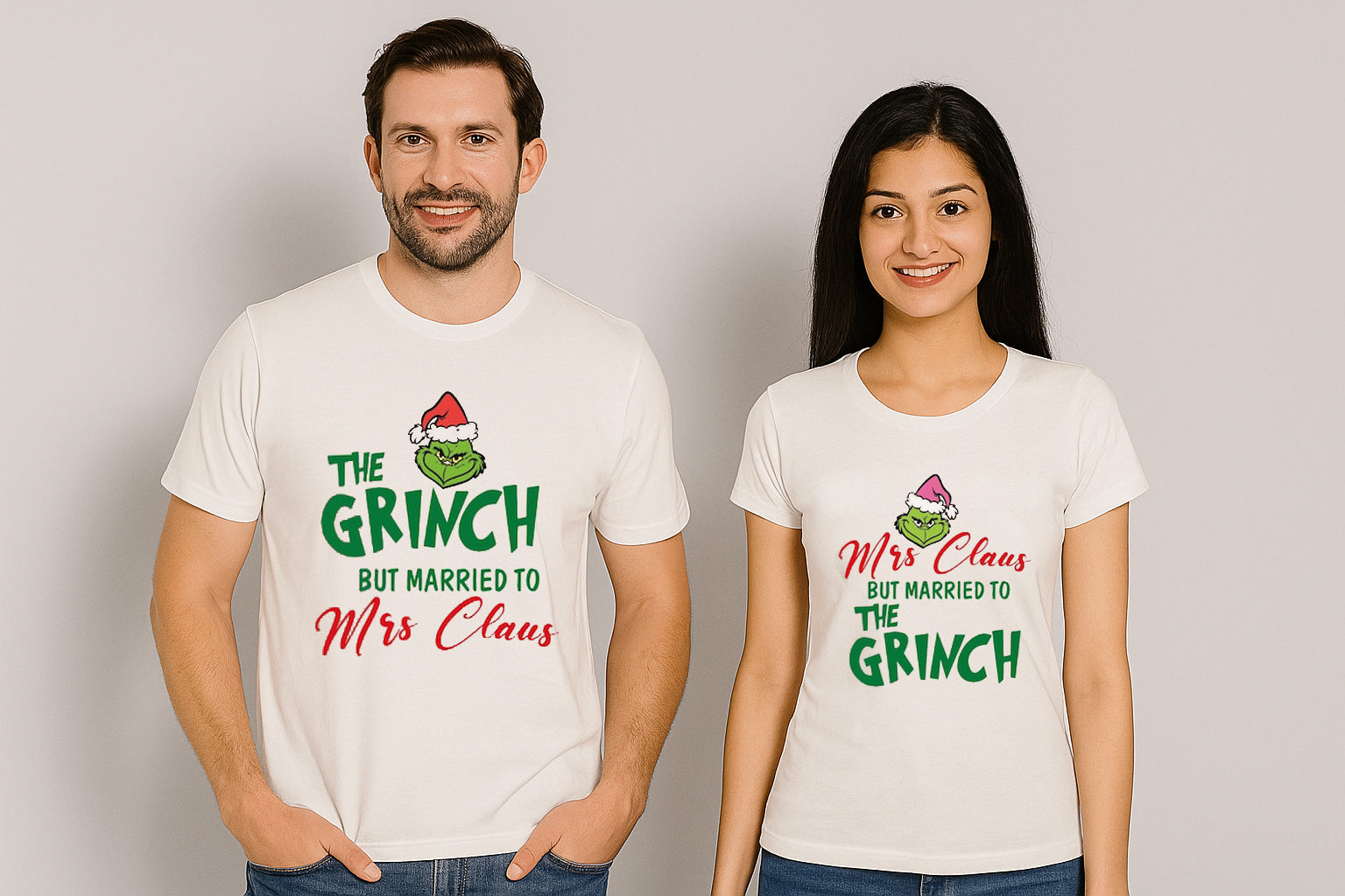 Grinch Christmas Couple Matching Shirt