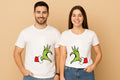 Grinch Hands Couple Christmas T-Shirt