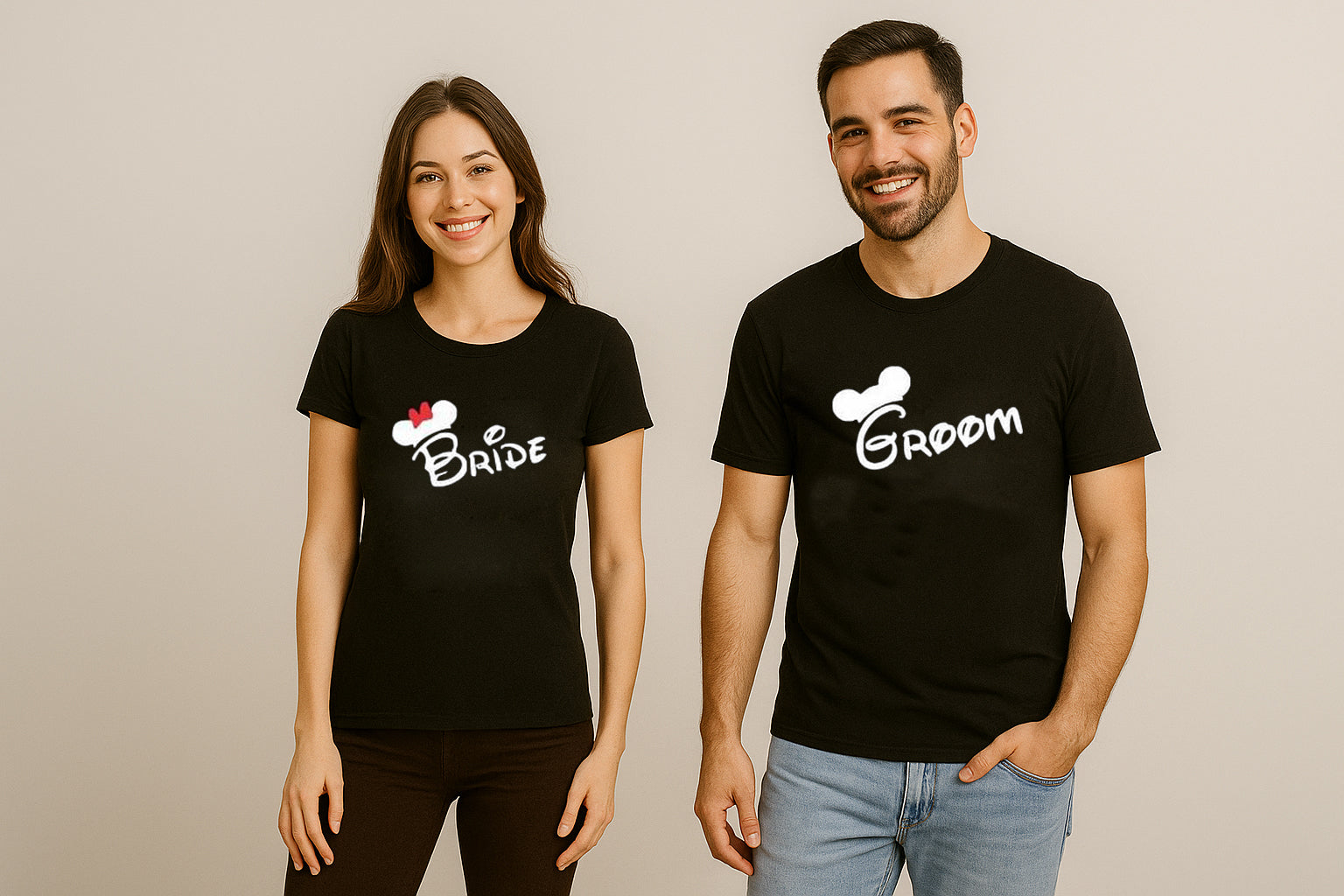 Groom Bride Couple T-shirt