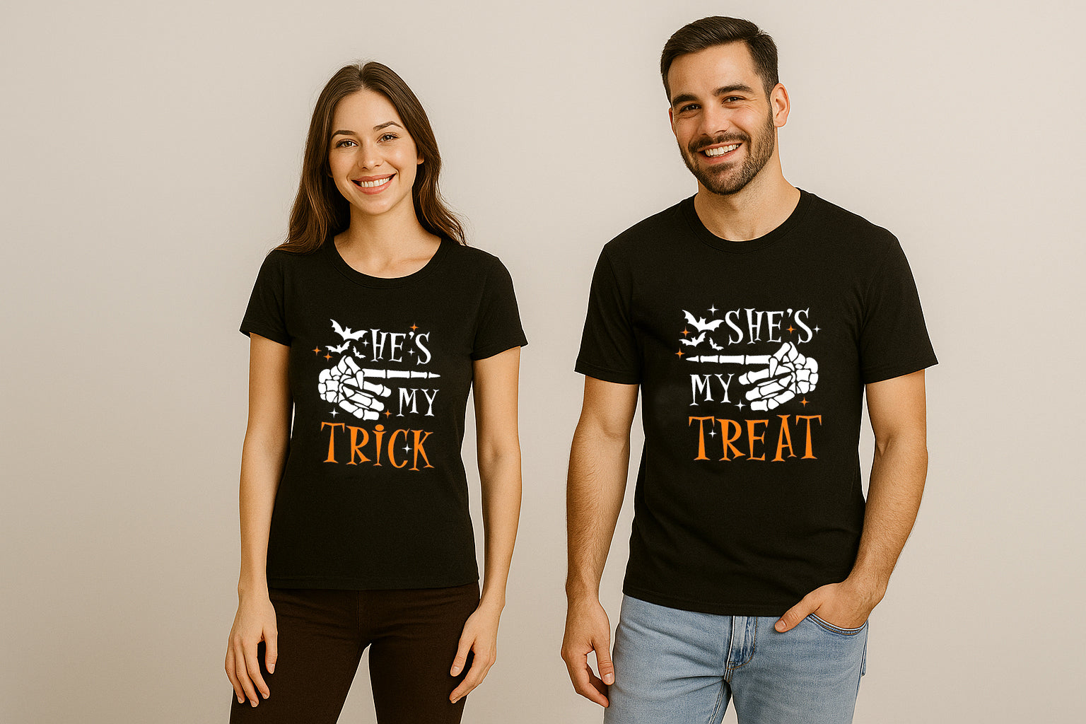 Halloween Matching Couple t-shirt