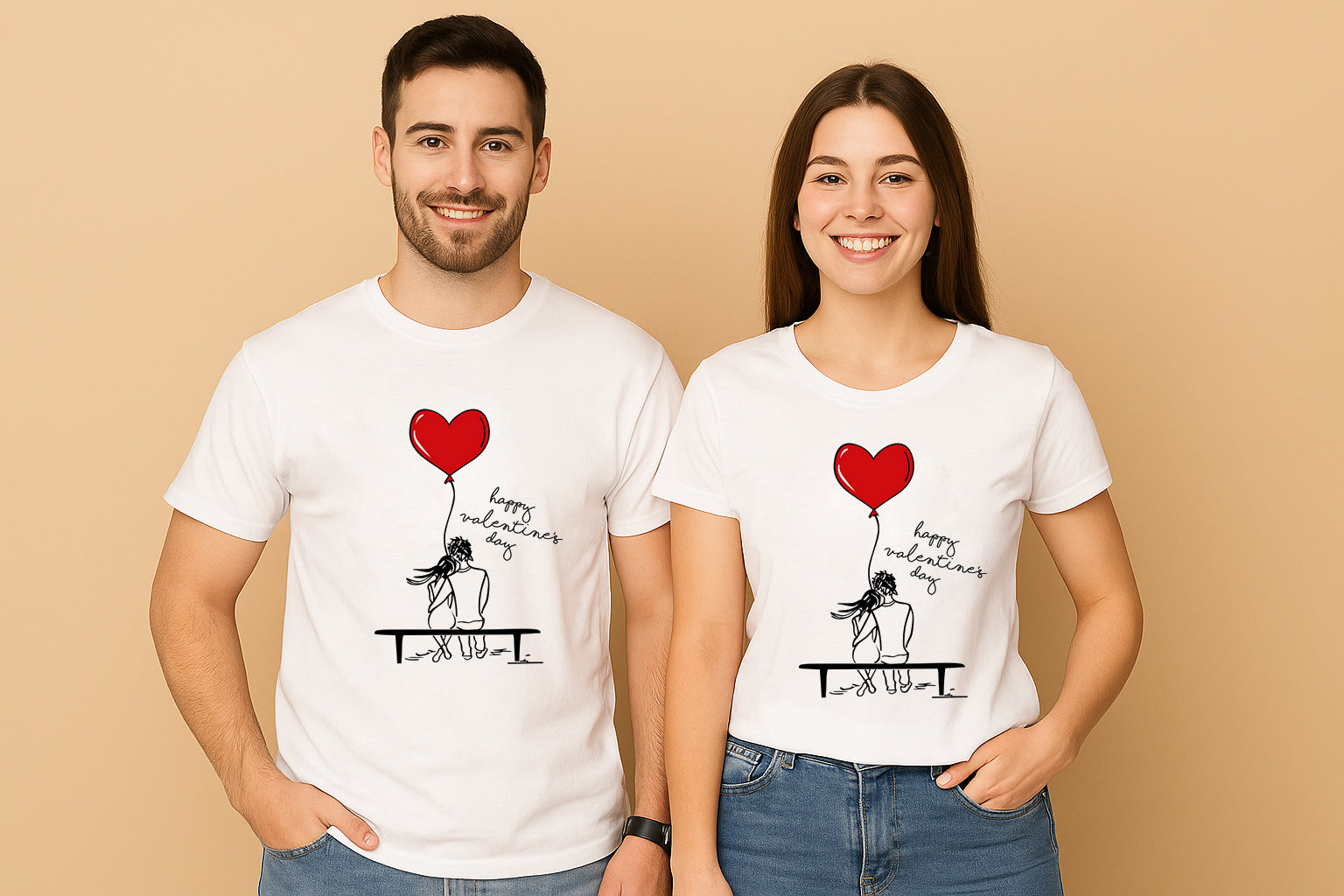 Happy Valentines Day Couple T-Shirt