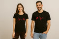 Heartbeat Half Heart Couple T-Shirt