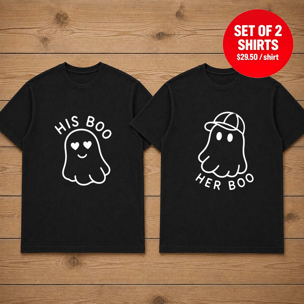 His Boo Her Boo Couple Matching T-Shirt