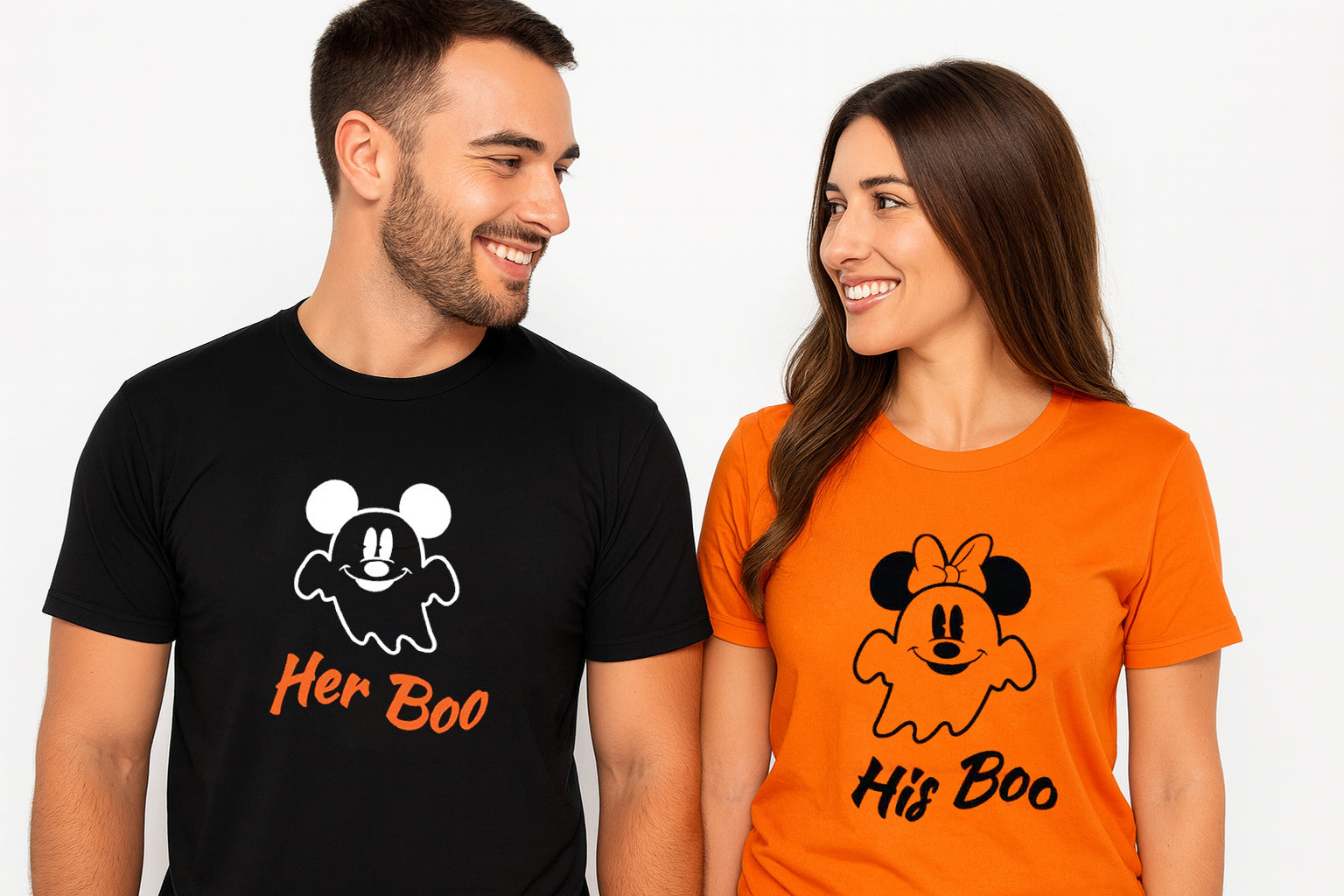 His Boo Her Boo Mickey Minnie Couple T-Shirt
