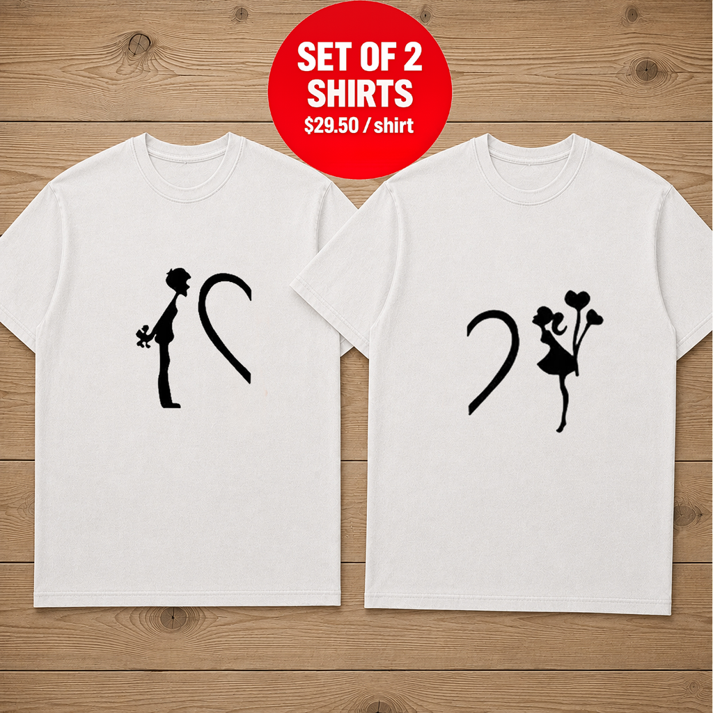 His And Hers Matching Couple T Shirt