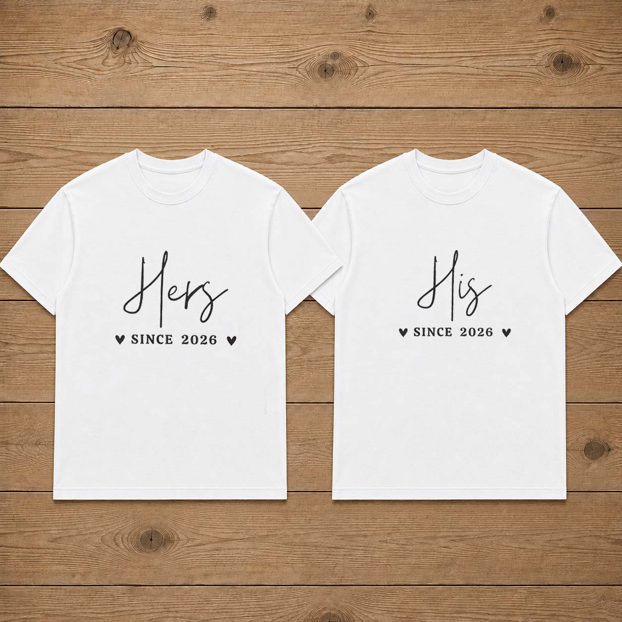 His and Hers Matching T-Shirts